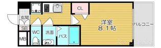 大阪府大阪市中央区博労町1【マンション】の間取り