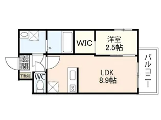 シャインライズ楽々園【2階】の間取り