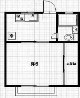 コスモハイツ【1階】の間取り