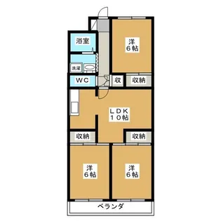 グリーンパーク北葛西【4階】の間取り