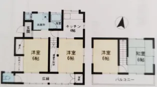 栃木県宇都宮市西の宮2【一戸建】の間取り