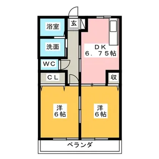 メゾンエスポワール【2階】の間取り