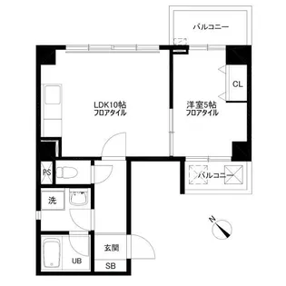 パレス芙蓉【4階】の間取り