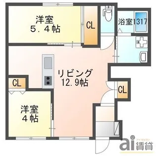 東京都東久留米市南沢3【アパート】の間取り
