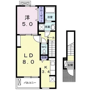 エスペランス α I【2階】の間取り