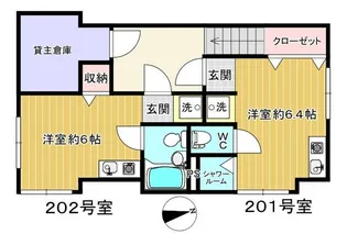 平塚荘【2階】の間取り