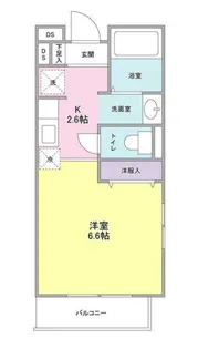 カーサ・フォンタナ【3階】の間取り