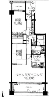 ガーデンズ綱島スカイウィング【7階】の間取り