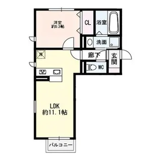 アルフォンテーヌ A【2階】の間取り