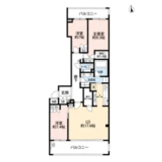 パークシティ浜田山D棟【4階】の間取り