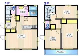 横濱ヒルズIIの間取り