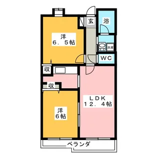 鷺沼ドルチェヴィ-タ【3階】の間取り