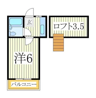 柏セブンコーポ【2階】の間取り