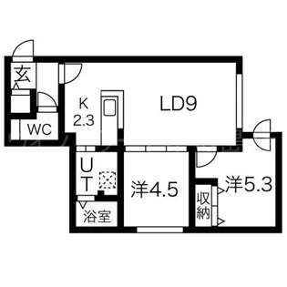 カサトレスパルケ【4階】の間取り