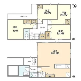 埼玉県さいたま市見沼区大字小深作【一戸建】の間取り