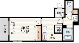 東京都足立区西竹の塚2【マンション】の間取り
