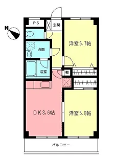 コンフォール・EDO【1階】の間取り