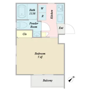 Ajitesano【1階】の間取り