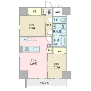 プロシード池下【2階】の間取り