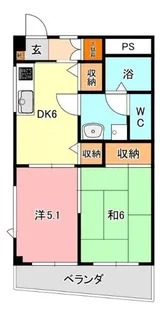 ファミーユ【3階】の間取り