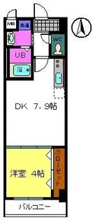 シャルマンフジ和歌山駅前【4階】の間取り
