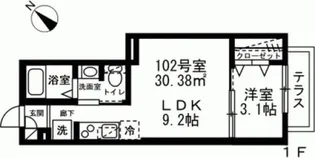 クレールドルネ【1】【1階】の間取り