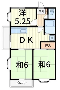 フジロイヤルハイツB館【2階】の間取り