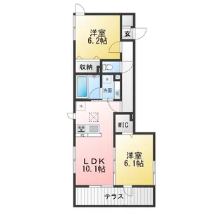 メゾン クレール【1階】の間取り