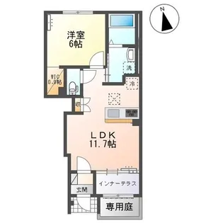フォレストあずら【1階】の間取り