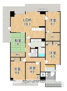 ネオハイツ八木西【2階】の間取り