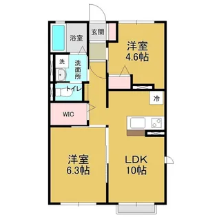 グランドフォンティーヌIII【2階】の間取り