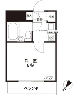クリオ鵜の木壱番館 404号室【4階】の間取り