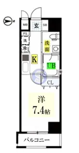 アーバンフラッツ四条西洞院【10階】の間取り