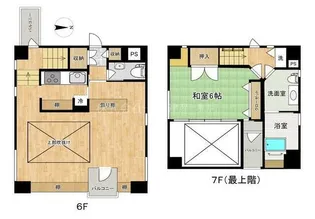 石橋ビルディング【6階】の間取り