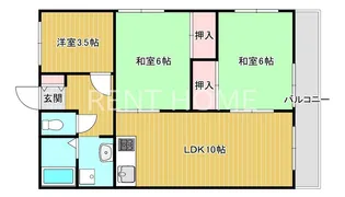 グリーンリーヴス【4階】の間取り