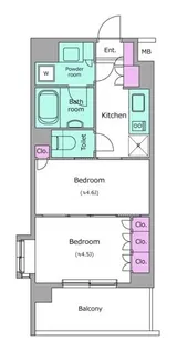 レジディア池袋【3階】の間取り