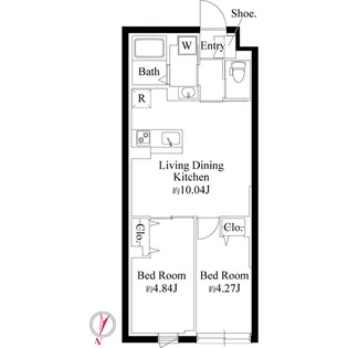 グランパセオ大岡山【1階】の間取り