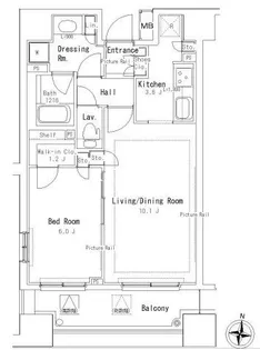 パークアクシス御茶ノ水ステージ【10階】の間取り