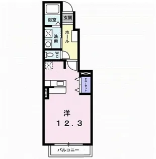 パルタウン壱番館【1階】の間取り