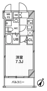 エグゼ新大阪南【8階】の間取り