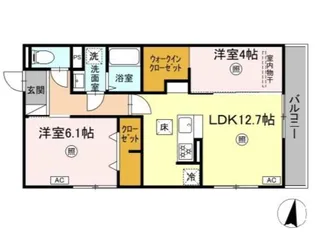 PREMILIFE石垣西【2階】の間取り