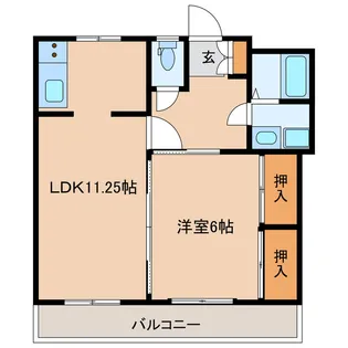 ラ・ルージュ【3階】の間取り