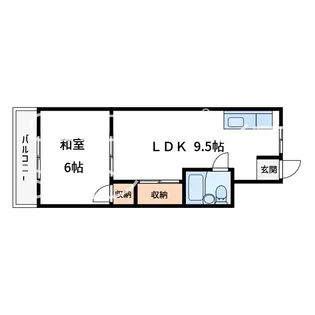 バイエルハイツ【5階】の間取り