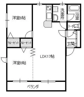 コラールメゾンB【3階】の間取り