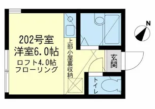 ユナイト尻手スサーナの杜【2階】の間取り