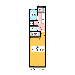 クレスト千川【1階】の間取り