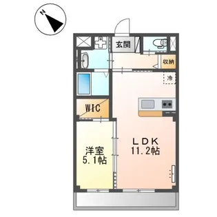 コンフォルト春日西II【1階】の間取り