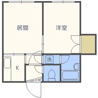 シャトー13条【3階】の間取り