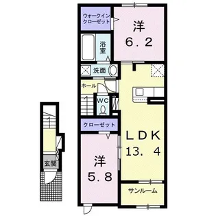 コンフォートVII【2階】の間取り