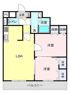 Y・フジビル新白河【5階】の間取り